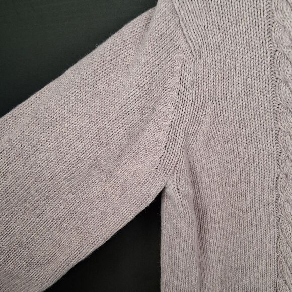 Women’s Van Heusen Cable Knit Crew Neck Sweater Lavender Large - Picture 5 of 12